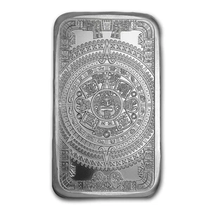 5 oz Silver Bar - Aztec Calendar - Picture 1 of 3