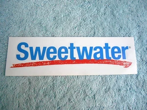 Sweetwater Music Sound Sticker Instrument Case Decal  1-15/16" TALL X 6-1/4" - Picture 1 of 5