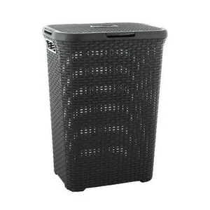 Rattan Wäschekorb Wäschebox Wäschesammler 60L 40L Curver - Bild 1 von 1