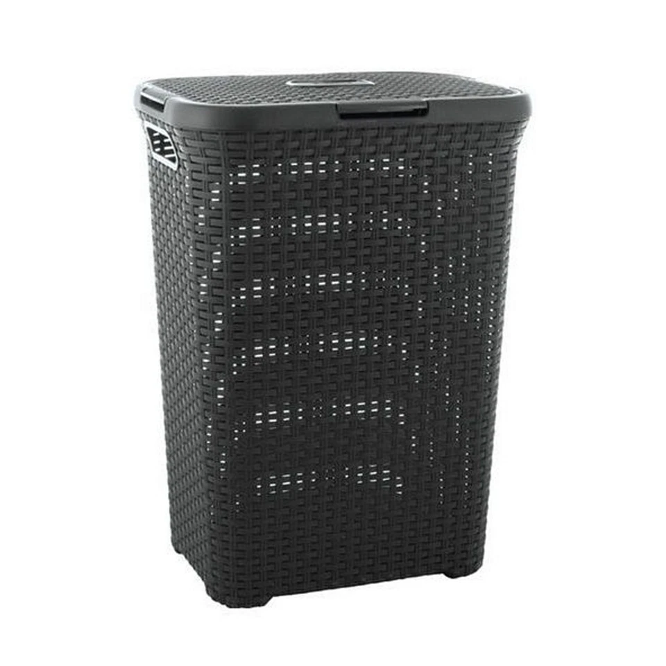 Rattan Wäschekorb Wäschebox Wäschesammler 60L 40L Curver - Bild 1 von 1