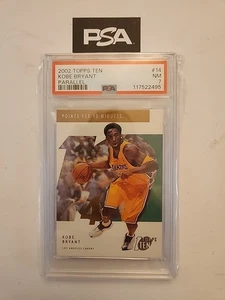 2002 Topps Ten Kobe Bryant Parallel #14 PSA 7 - Picture 1 of 2