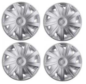 TRANSIT COPRIRUOTA PIATTO PROFONDO PERSONALIZZATO COPERTURA ARGENTO SET COMPLETO TAPPI MOZZO 16 POLLICI 16" - Foto 1 di 1