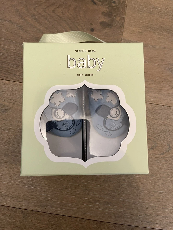 Sandalias de cuna Nordstrom bebé niño talla 0-6 meses NUEVAS azules Foto 1 de 2