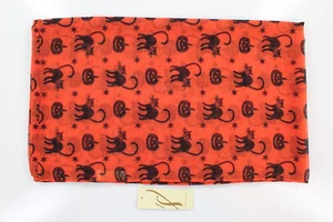 Nueva bufanda de bufanda de bucle infinito para gatos negros de Halloween 21 X 36 #HS48 - Imagen 1 de 1
