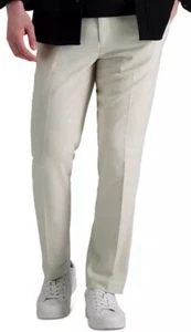 Kenneth Cole NY Off White Beige Men Front Polyester Blend Dress Pants 38/30 - Picture 1 of 7