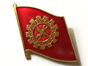 JAMAIKA ARBEITERPARTEI VON JAMAIKA Flagge Pinback Abzeichen. Sehr selten - Bild 1 von 3