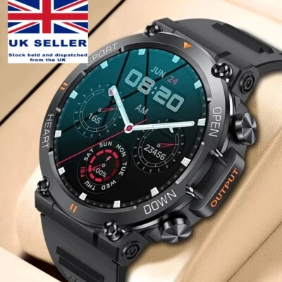 1.39 Inch HD Bluetooth Call Smart Watch Men Sports Fitness Tracker Heart Rate