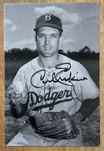 CARL ERSKINE, 100% AUTHENTIC AUTOGRAPHED PHOTO, DODGERS LEGEND, COOL ! - Picture 1 of 2