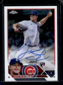 2023 Topps Chrome #RA-JST Justin Steele RC Auto RC Auto - Picture 1 of 2