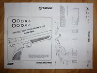 2 kits Vue éclatée & Guide Crosman 130 pistolet 137 O-RING SEAL réparation Deux