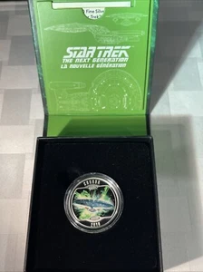2018 $10 Canadian Mint Fine Silver Coin-Star Trek The Next Generation - Picture 1 of 7