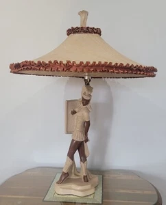 Vintage 1951 Reglor Of California Roman Titan Figural Table lamp - Picture 1 of 16