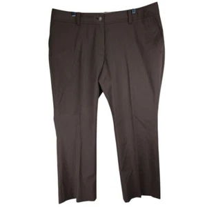 NWT Talbots Womens Pants Trousers Size 18WP Petite Chocolate Brown Preppy Career - Picture 1 of 9