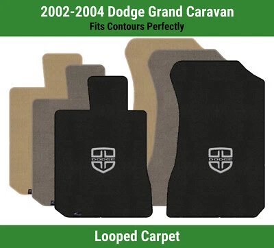 Alfombrillas delanteras Lloyd Classic Loop para Dodge Grand Caravan '02-04 con insignia Dodge Foto 1 de 4
