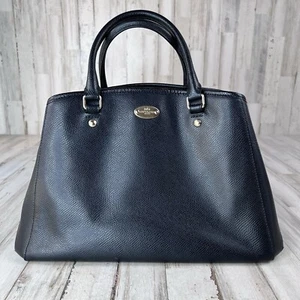 Coach Crossgrain Leder Medium Margot Carryall Handtasche Midnight Black - Bild 1 von 22
