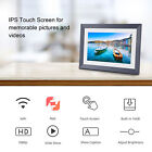 (UK Plug)Digital Photo Frame WiFi Digital Photo Frame HD IPS Panel Brightness