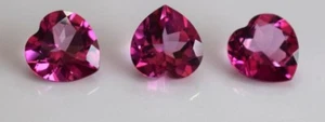 AAA Natural Coated Pink Topaz Heart Cut Loose Gemstone For Making All Jewelry - Bild 1 von 24