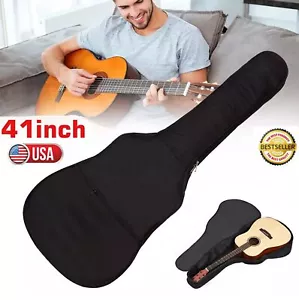 Classical Acoustic Guitar Case Gig Bag Waterproof Heavy Duty Soft Padded 40" 41" - Picture 1 of 15