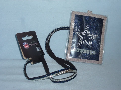 DALLAS COWBOYS   Beaded (bling) LANYARD I.D. WALLET    by Rico   NIP Cover