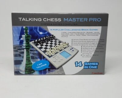 Power Brain Talking Chess Master Pro 14 anspruchsvolle Denkspiele gebraucht in Box - Bild 1 von 3