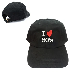 Novelty Design New I LOVE 80's 100% Cotton Baseball Cap Unique Hat - Picture 1 of 1