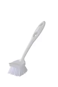 Dish Brush Long Handle White Dish Scrub Brush For Cleaning Pots/pans/kitchen - Picture 1 of 2