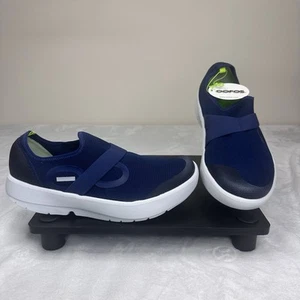 Oofos OOmg Low Mesh Recovery Slip On Shoes Sneakers Mens 11.5 Blue Nwob - Picture 1 of 9
