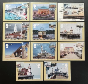 2014 Seaside Architecture PHQ Cards. 11-Card set. FDI Front with Various SHS. - Picture 1 of 1