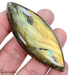 160 kt natürlicher unbehandelter goldener Glanz Labradorit Marquise Edelstein für Anhänger - Bild 1 von 4