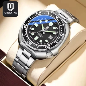QINGXIYA Brand New Fashion Design Date Quartz Watch for Men Stainless Steel - Picture 1 of 26
