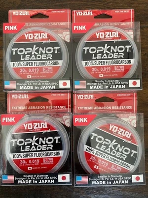 LOTE DE 3 CARRETE SUPER FLUOROCARBONO YO-ZURI TOPKNOT LEADER 30LB-30YD NUEVO Foto 1 de 4