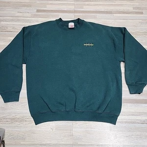 Vintage Wilson Athleticwear Sweatshirt Mens X Large Made USA 90s Green Sweater - Picture 1 of 7