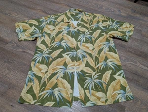 Vintage Tommy Bahama hawaiano 100% seta colorato bottoni floreale uomo L - Foto 1 di 4
