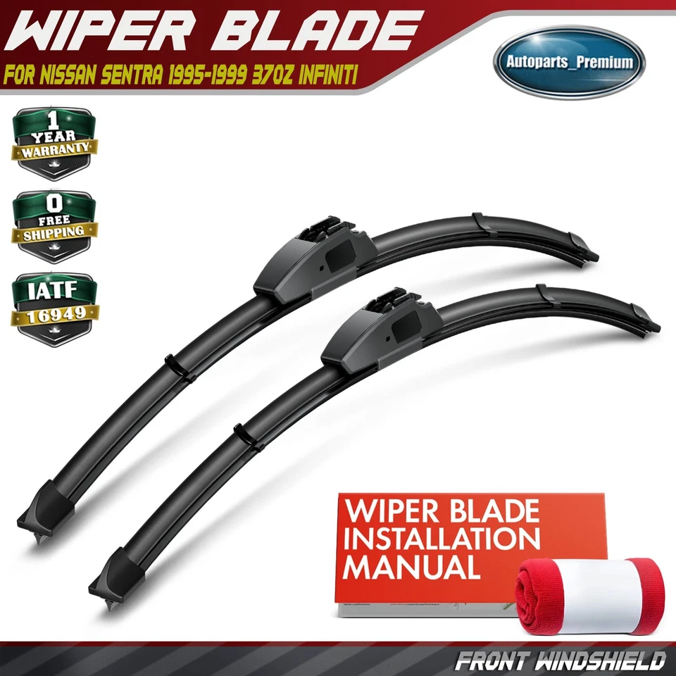 2x Limpiaparabrisas delantero 21" y 19" para Nissan Sentra 370Z Z Infiniti G20 Foto 1 de 4