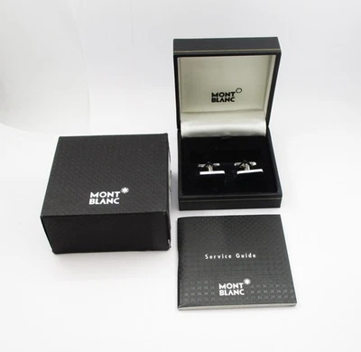 Gemelos Mont Blanc de plata de ley de madera marrón ébano #9903 Foto 1 de 4