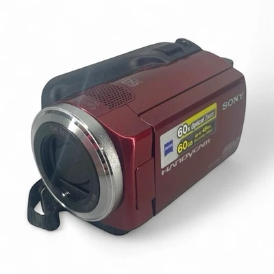 Sony DCR-SR47 Handycam 60GB HDD 60x Optical Zoom Video Camcorder (Red) - Tested - Image 1 of 4