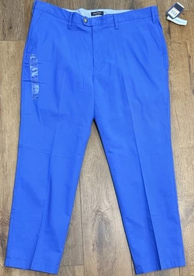 НОВЫЕ сапфировые синие брюки Nautica Beacon покрой 40x30 Preppy Resort - Изображение 1 из 3