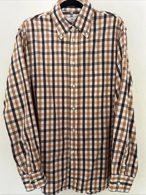 Camisa Carolina Herrera Abotonada Para Hombre 16.5 Manga Larga Cuello Botón Foto 1 de 4