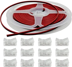 3528 2835 2 Pin Solderless LED Strip to Strip Connector Kit, 6 Meters Extension - Picture 1 of 9