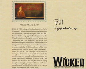 Bill Youmans Hand Signed 8x10 Photo Autograph, Wicked The Musical Dr Dillamond C - Picture 1 of 2