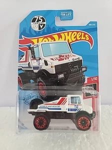 Hot Wheels #188 Mainline Rescue Series #1 Mercedes Benz Unimog 1300 White BLIS W - Picture 1 of 4