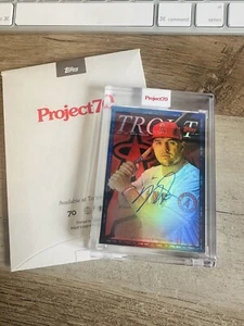 Topps Project 70 Mike Trout by Tyson Beck /70 Auto Card #747-A Angels - Picture 1 of 5