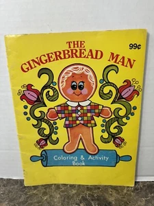 The Gingerbread Man Rare 1990 Coloring & Activity Book Unused - Picture 1 of 5