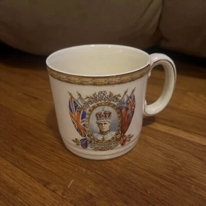 King Edward VIII Coronation of May 1937 Mug /Cup - Made In England White Vtg - Picture 1 of 7