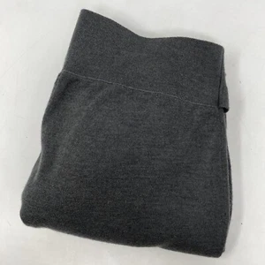 Anthropologie Women's Medium Gray Wool Blend Belted Crop Wide Leg Pants - Picture 1 of 5