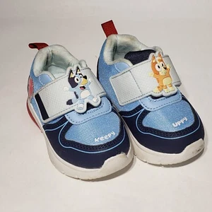 Bluey Keepy Uppy Shoes Sneaker Toddler Size 5 Heels Lights Up - Picture 1 of 14