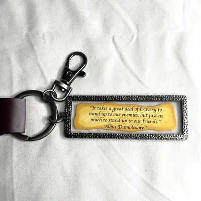 Wizarding World Of Harry Potter Keychain Dumbledore Quote Universal Studios - Image 1 of 4