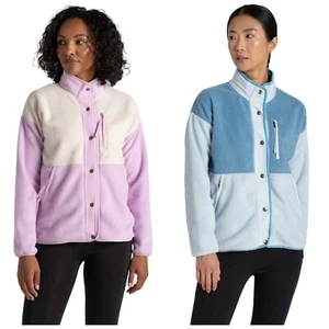 Craghoppers Mujer Otrail Polar Sherpa Chaqueta Pop con Botones Capa Media Top - Imagen 1 de 7