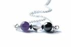 Empath Protection Necklace, Purple Amethyst, Silver Hematite,  Clear Quartz
