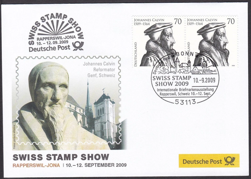 PEX0081 Intl. Stamp Exhibit. Germany Cover, SWISS STAMP SHOW 2009 - Image 1 of 1